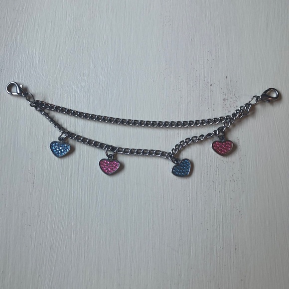 Double Chain Heart Bracelet - Picture 2 of 2